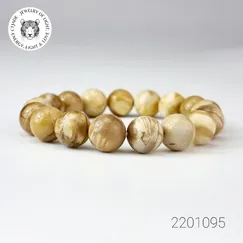 Mẫu 2201095 Trang sức đá phong thủy, vòng tay Gỗ Hóa Thạch CTjade