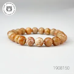 Trang sức đá phong thủy hộ mệng bình an, vòng tay đá San hô hóa thạch CTjade | Mẫu S1908150