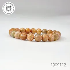 Trang sức đá phong thủy hộ mệng bình an, vòng tay đá San hô hóa thạch CTjade | Mẫu T1909112