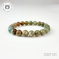 2201131 Trang sức phong thủy hộ mệnh vòng tay ngọc thạch tủy Chalcedony thiên nhiên CTjade