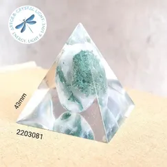 2203081 Kim tự tháp mỹ thuật đá thiên nhiên Artgem 4.3cm, đá năng lượng, phiên bản giới hạn, sản phẩm đóng góp 20% giá bán về quỹ thiền kim tự tháp PSSM, hoàn Voucher 10% cho thành viên công đồng thiền Minh Tâm