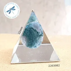 2203082 Kim tự tháp mỹ thuật đá thiên nhiên Artgem 3.2cm, đá năng lượng, phiên bản giới hạn, sản phẩm đóng góp 20% giá bán về quỹ thiền kim tự tháp PSSM, hoàn Voucher 10% cho thành viên công đồng thiền Minh Tâm