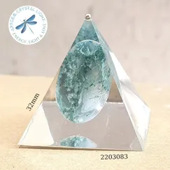 2203083 Kim tự tháp mỹ thuật đá thiên nhiên Artgem 3.2cm, đá năng lượng, phiên bản giới hạn, sản phẩm đóng góp 20% giá bán về quỹ thiền kim tự tháp PSSM, hoàn Voucher 10% cho thành viên công đồng thiền Minh Tâm