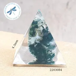 2203084 Kim tự tháp mỹ thuật đá thiên nhiên Artgem 4.3cm, đá năng lượng, phiên bản giới hạn, sản phẩm đóng góp 20% giá bán về quỹ thiền kim tự tháp PSSM, hoàn Voucher 10% cho thành viên công đồng thiền Minh Tâm
