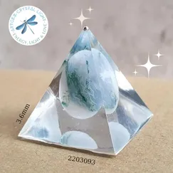 2203093 Kim tự tháp mỹ thuật đá thiên nhiên Artgem 3.6cm, đá năng lượng, phiên bản giới hạn, sản phẩm đóng góp 20% giá bán về quỹ thiền kim tự tháp PSSM, hoàn Voucher 10% cho thành viên công đồng thiền Minh Tâm