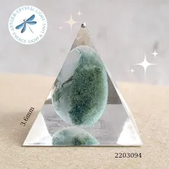 2203094 Kim tự tháp mỹ thuật đá thiên nhiên Artgem 3.6cm, đá năng lượng, phiên bản giới hạn, sản phẩm đóng góp 20% giá bán về quỹ thiền kim tự tháp PSSM, hoàn Voucher 10% cho thành viên công đồng thiền Minh Tâm
