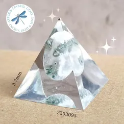 2203095 Kim tự tháp mỹ thuật đá thiên nhiên Artgem 3.7cm, đá năng lượng, phiên bản giới hạn, sản phẩm đóng góp 20% giá bán về quỹ thiền kim tự tháp PSSM, hoàn Voucher 10% cho thành viên công đồng thiền Minh Tâm