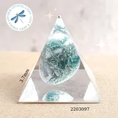 2203097 Kim tự tháp mỹ thuật đá thiên nhiên Artgem 3.7cm, đá năng lượng, phiên bản giới hạn, sản phẩm đóng góp 20% giá bán về quỹ thiền kim tự tháp PSSM, hoàn Voucher 10% cho thành viên công đồng thiền Minh Tâm