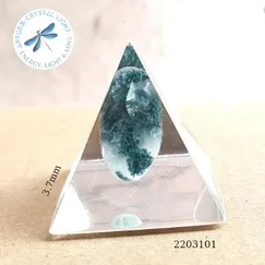 2203101 Kim tự tháp mỹ thuật đá thiên nhiên Artgem 3.7cm, đá năng lượng, phiên bản giới hạn, sản phẩm đóng góp 20% giá bán về quỹ thiền kim tự tháp PSSM, hoàn Voucher 10% cho thành viên công đồng thiền Minh Tâm