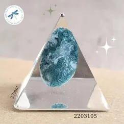 2203105 Kim tự tháp mỹ thuật đá thiên nhiên Artgem 3.7cm, đá năng lượng, phiên bản giới hạn, sản phẩm đóng góp 20% giá bán về quỹ thiền kim tự tháp PSSM, hoàn Voucher 10% cho thành viên công đồng thiền Minh Tâm