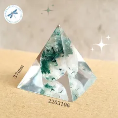 2203106 Kim tự tháp mỹ thuật đá thiên nhiên Artgem 3.7cm, đá năng lượng, phiên bản giới hạn, sản phẩm đóng góp 20% giá bán về quỹ thiền kim tự tháp PSSM, hoàn Voucher 10% cho thành viên công đồng thiền Minh Tâm