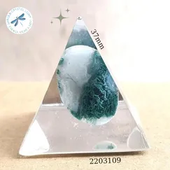 2203109 Kim tự tháp mỹ thuật đá thiên nhiên Artgem 3.7cm, đá năng lượng, phiên bản giới hạn, sản phẩm đóng góp 20% giá bán về quỹ thiền kim tự tháp PSSM, hoàn Voucher 10% cho thành viên công đồng thiền Minh Tâm