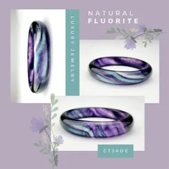 2203132 - Vòng Bản Tinh Thể Đá Fluorite, trang sức phong thủy cao cấp thương hiệu Việt, CTjade.vn