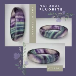 2203133-Vòng Bản Tinh Thể Đá Fluorite cao cấp CTjade