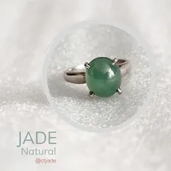 Mẫu 2203183 Nhẫn Ngọc Cẩm Thạch Thiên nhiên | Trang sức cao cấp đá thiên nhiên CTjade