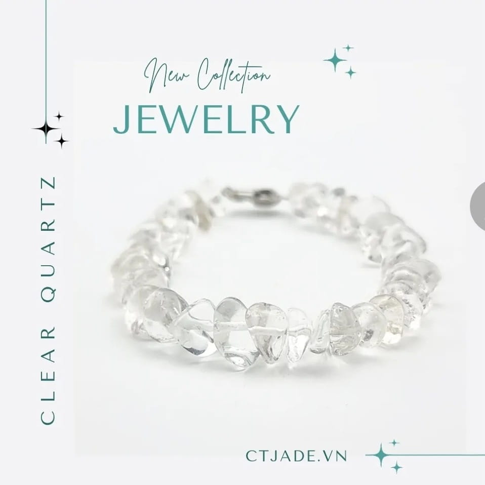 Trang sức đá năng lượng đá thạch anh trắng Trang sức đá năng lượng đá thạch anh trắng