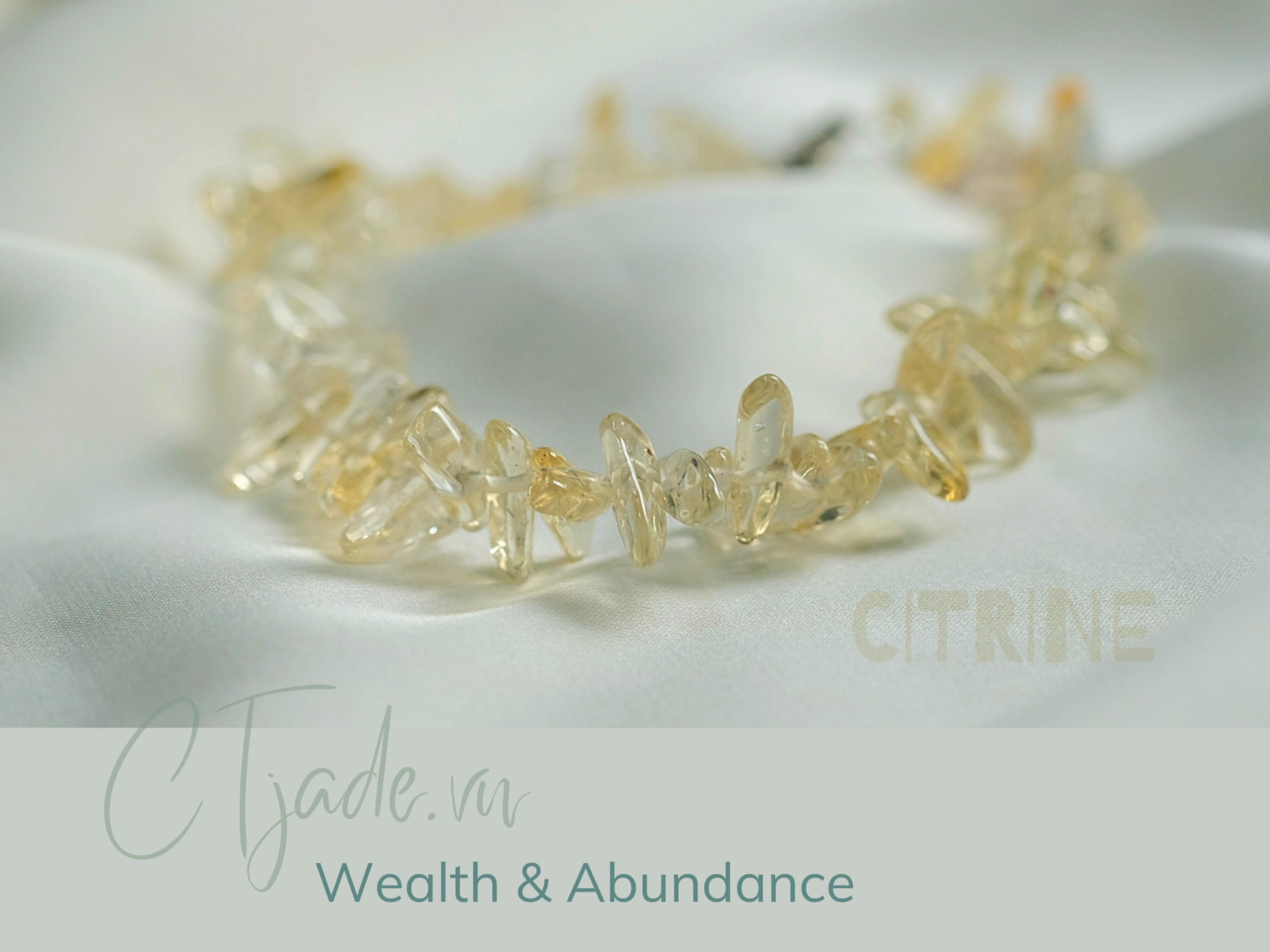 Trang sức đá năng lượng đá thạch anh vàng Citrine Trang sức đá năng lượng đá thạch anh vàng Citrine