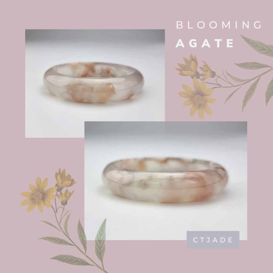 Vòng may mắn đeo tay đá Blooming Agate  Vòng may mắn đeo tay đá Blooming Agate