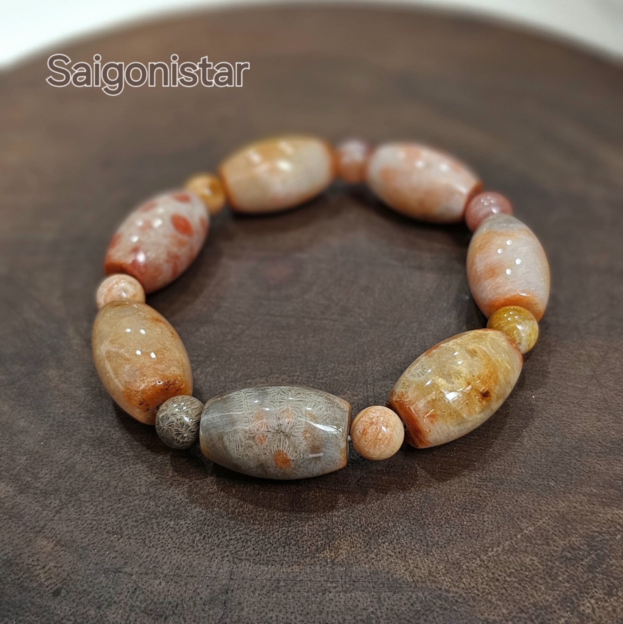 Vòng San Hô hóa thạch thien nhiên hàng ngàn năm tuổi Vòng San Hô hóa thạch thien nhiên hàng ngàn năm tuổi