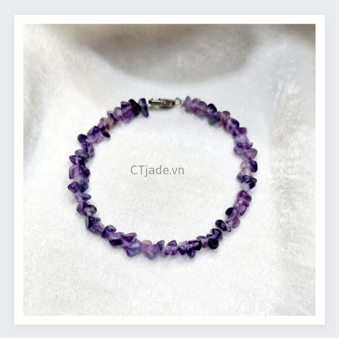 Vòng phong thủy may mắn đá Fluorite thiên nhiên CTjade Vòng phong thủy may mắn đá Fluorite thiên nhiên CTjade 2306127