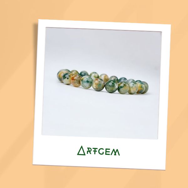 Vòng tay may mắn đá Jasper thiên nhiên Artgem, Trang sức phong thủy CTjade phiên bản giới hạn Vòng tay may mắn đá Jasper thiên nhiên Artgem, Trang sức phong thủy CTjade phiên bản giới hạn