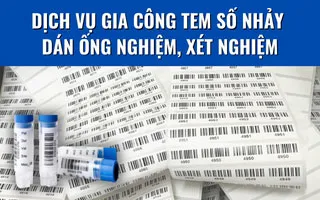 Dịch vụ gia công tem số nhảy dán ống nghiệm, xét nghiệm Dịch vụ gia công tem số nhảy dán ống nghiệm, xét nghiệm