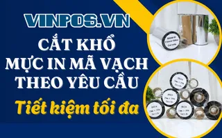 Cắt khổ mực in mã vạch theo yêu cầu: Tiết kiệm tối đa
