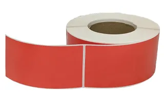 Decal giấy in tem nhãn mã vạch 40x70mm màu đỏ Decal giấy in tem nhãn mã vạch 40x70mm màu đỏ