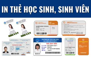 Dịch vụ in thẻ học sinh, sinh viên Dịch vụ in thẻ học sinh, sinh viên