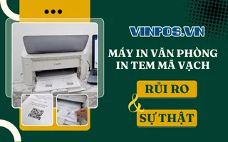 Dùng máy in văn phòng in tem mã vạch? Rủi ro và sự thật Dùng máy in văn phòng in tem mã vạch? Rủi ro và sự thật