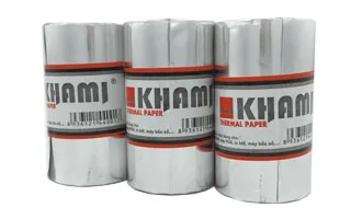 Giấy in bill nhiệt Khami K80 x phi 45 mm (xanh) Giấy in bill nhiệt Khami K80 x phi 45 mm (xanh)