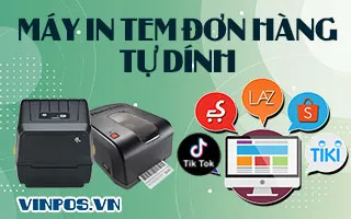 Máy in tem đơn hàng tự dán dính Máy in tem đơn hàng tự dán dính