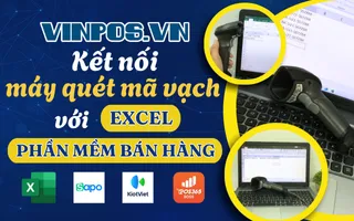 Kết nối máy quét mã vạch với Excel, Phần mềm bán hàng Kết nối máy quét mã vạch với Excel, Phần mềm bán hàng