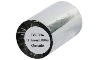 Mực in tem nhãn mã vạch Resin BW004 110mmx300m Mực in tem nhãn mã vạch Resin BW004 110mmx300m