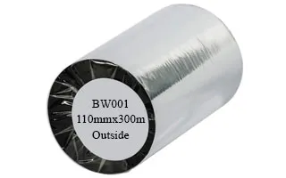 Mực in tem nhãn mã vạch Wax BW001 110mmx300m Mực in tem nhãn mã vạch Wax BW001 110mmx300m
