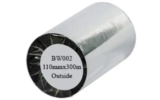 Mực in tem nhãn mã vạch Wax Resin BW002 110mmx300m Mực in tem nhãn mã vạch Wax Resin BW002 110mmx300m