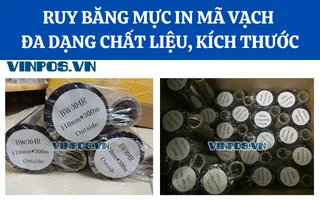 Ruy băng mực in mã vạch đa dạng chất liệu, kích thước Ruy băng mực in mã vạch đa dạng chất liệu, kích thước