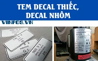 Tem decal thiếc, decal nhôm Tem decal thiếc, decal nhôm