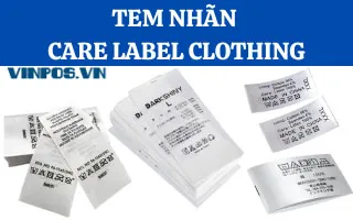 Tem nhãn Care Label Clothing Tem nhãn Care Label Clothing