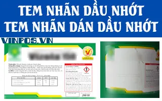 Tem nhãn mác dầu nhớt Tem nhãn mác dầu nhớt