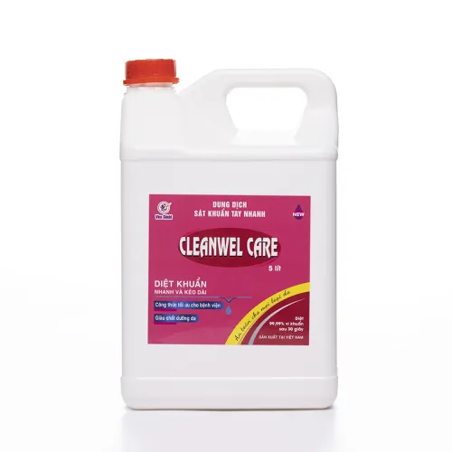 Sát khuẩn bàn tay nhanh và bề mặt  CLEANWEL CARE Can 5 lít