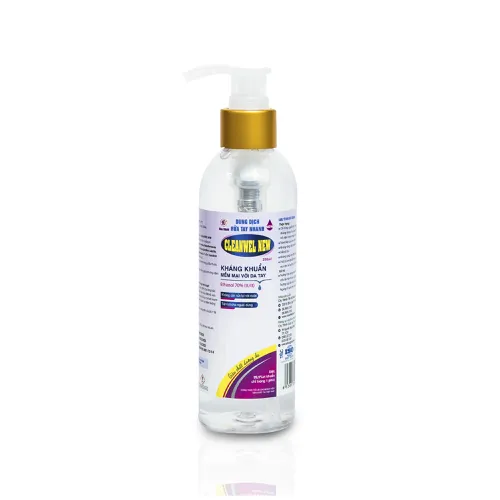 Sát khuẩn tay nhanh CLEANWEL NEW  200 ml vòi bơm 