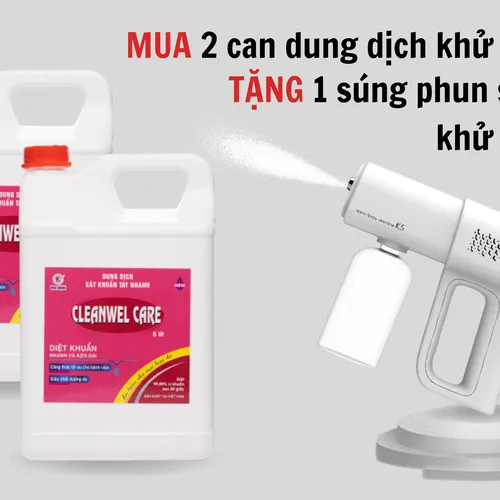 KHUYẾN MÃI KHỦNG MUA 2 CAN DUNG DỊCH KHỬ KHUẨN + TẶNG 1 SÚNG PHUN SƯƠNG KHỬ KHUẨN