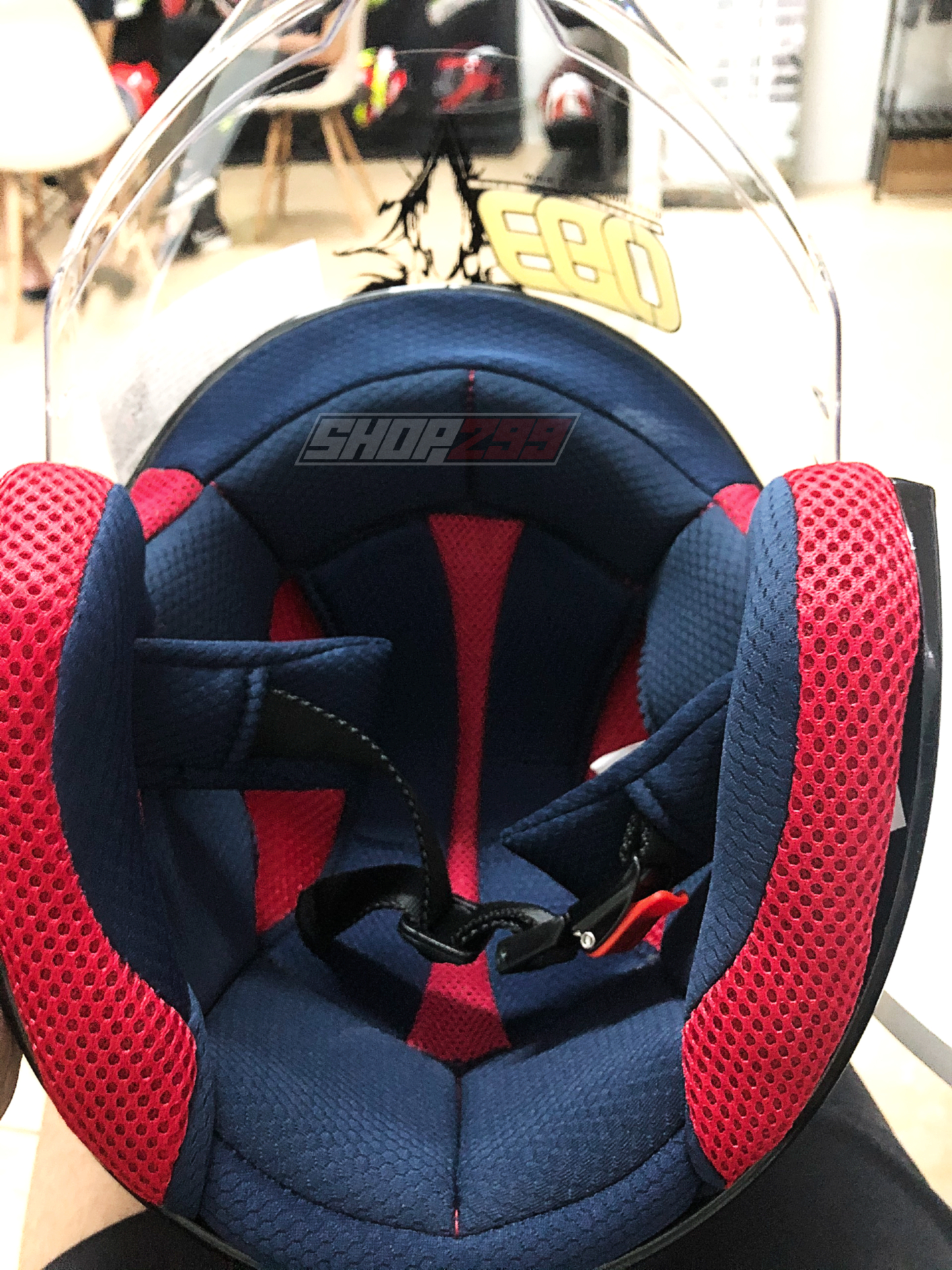 Lót lưới Mũ 3/4 EGO E-3 Đen Bóng Lót lưới Mũ 3/4 EGO E-3 Đen Bóng