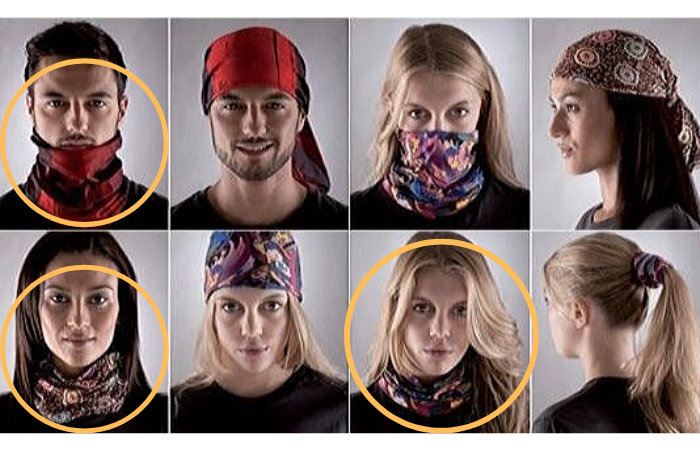 Khăn đa năng đi phượt được biến thành khăn choàng cổ cho biker Khăn đa năng đi phượt được biến thành khăn choàng cổ cho biker