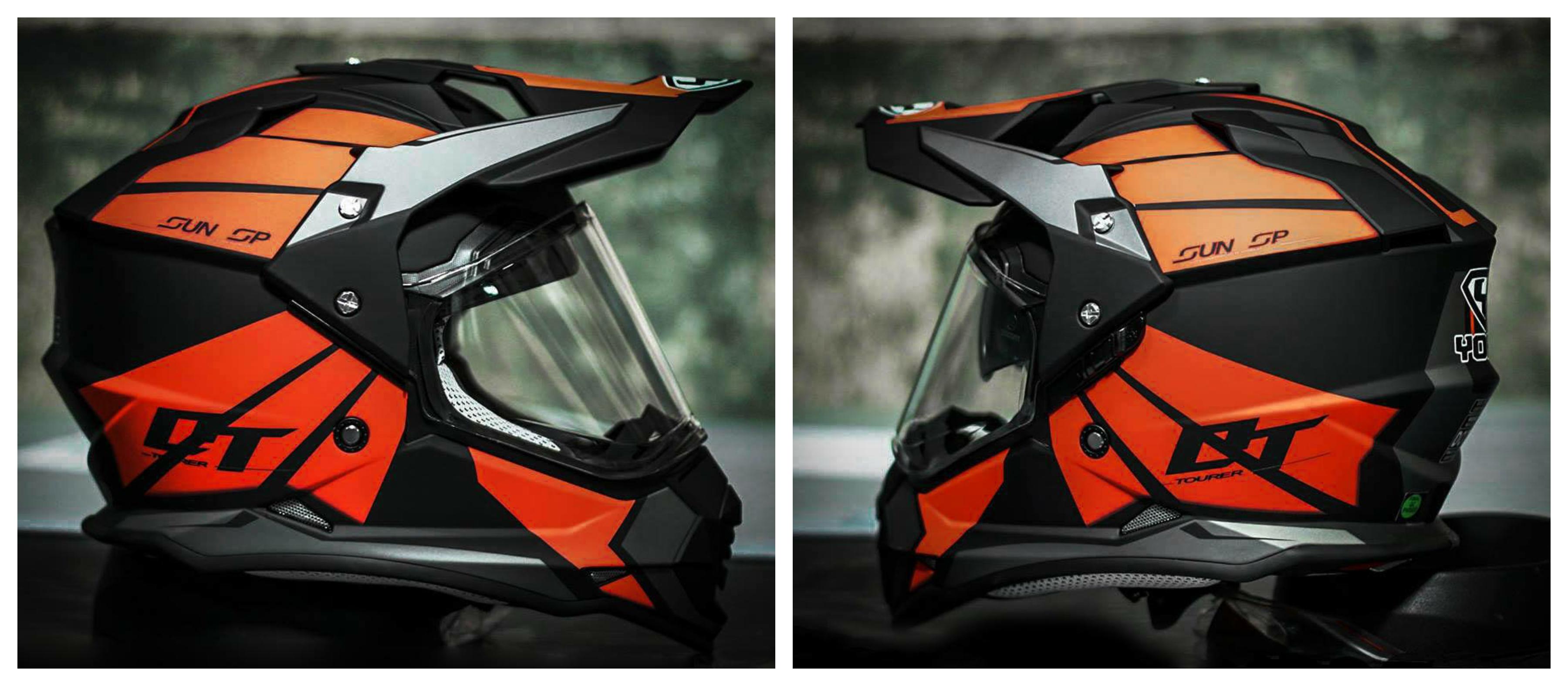 Mũ Dual Sport Yohe 632A Adventure Đỏ Đen Nhám Mũ Dual Sport Yohe 632A Adventure Đỏ Đen Nhám