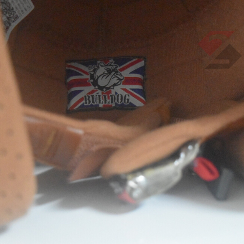 Logo Mũ 3/4 Bulldog Heli Carbon 3D Logo Mũ 3/4 Bulldog Heli Carbon 3D