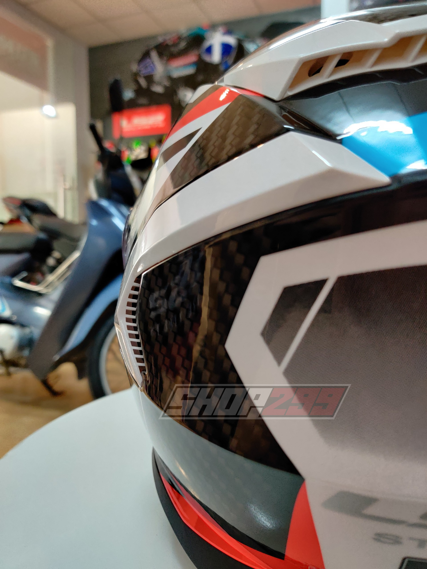 Hệ thống thông khí mũ fullface LS2 Storm Racer Đỏ Xanh Hệ thống thông khí mũ fullface LS2 Storm Racer Đỏ Xanh