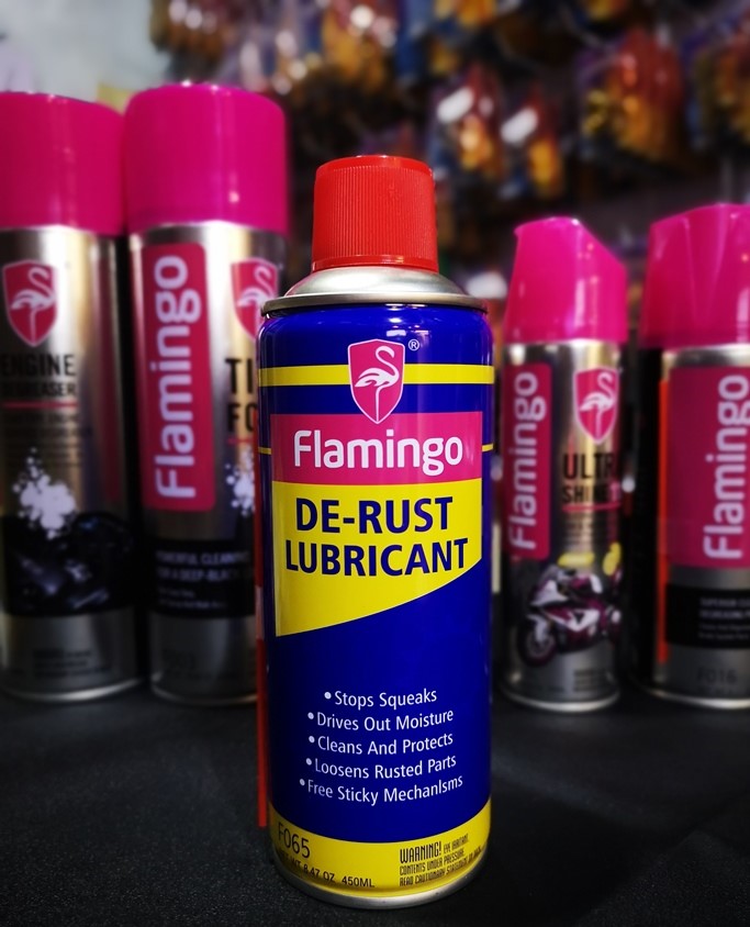 XỊT TẨY GỈ SÉT & BÔI TRƠN ĐA NĂNG FLAMINGO DE-RUST LUBRICANT (450ML) XỊT TẨY GỈ SÉT & BÔI TRƠN ĐA NĂNG FLAMINGO DE-RUST LUBRICANT (450ML)
