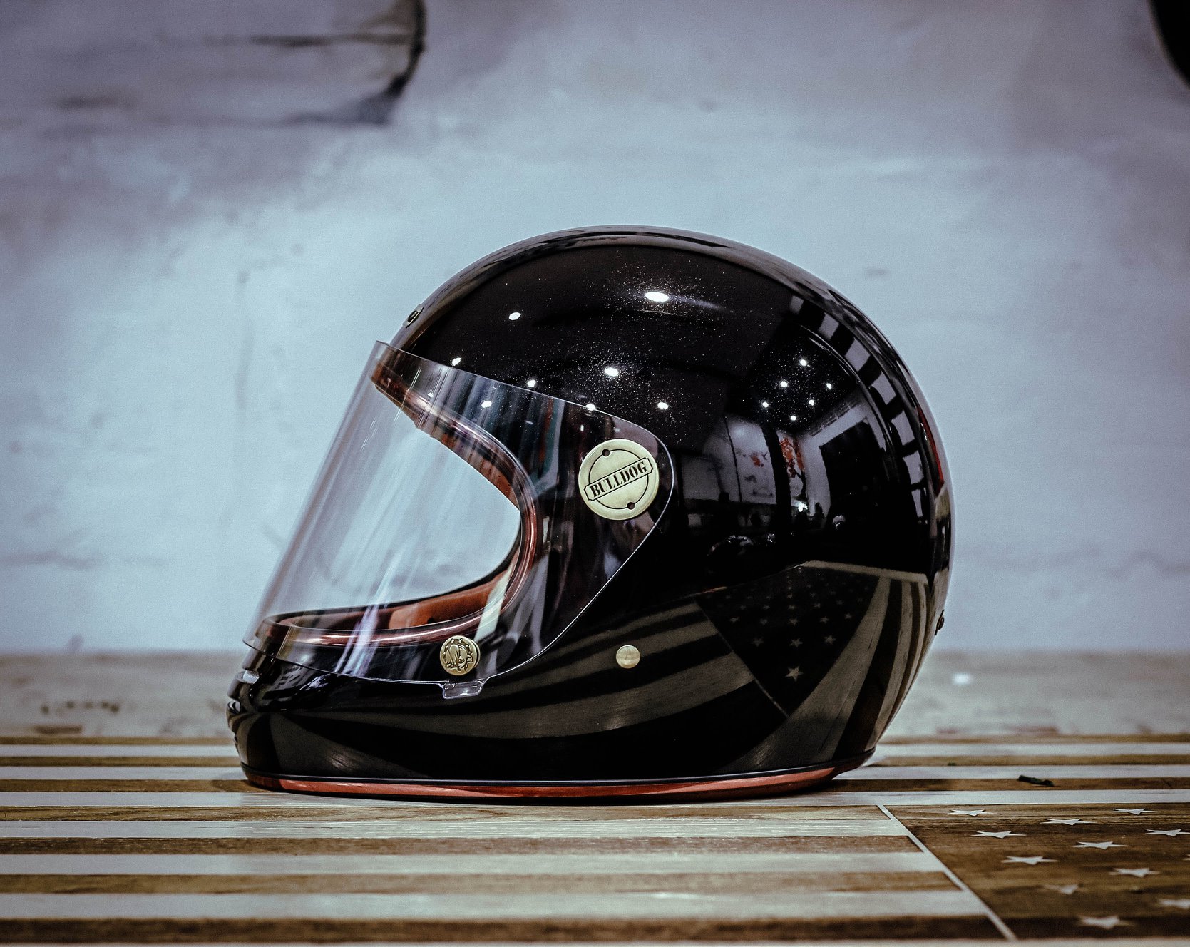 Mu Fullface Bulldog Torii Đen Bóng Mu Fullface Bulldog Torii Đen Bóng